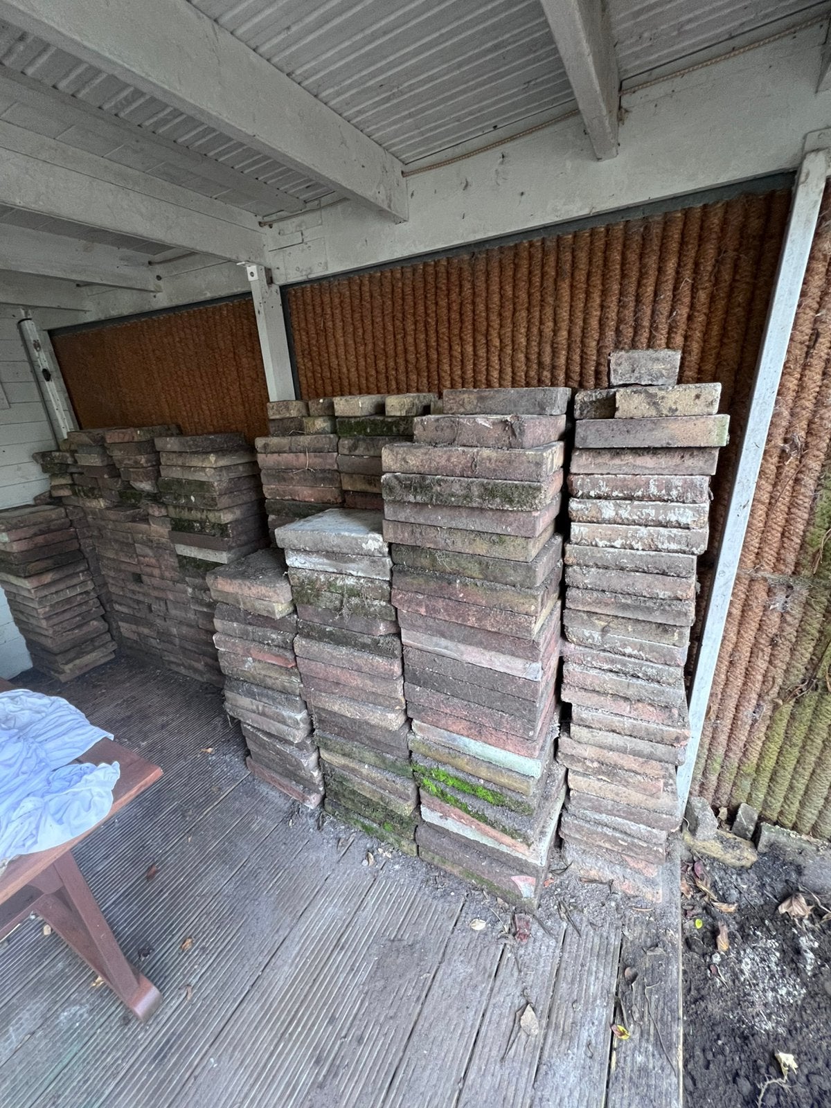 Gratis af te halen tuintegels, Huis en Inrichting, Ophalen, Zo goed als nieuw, Laminaat