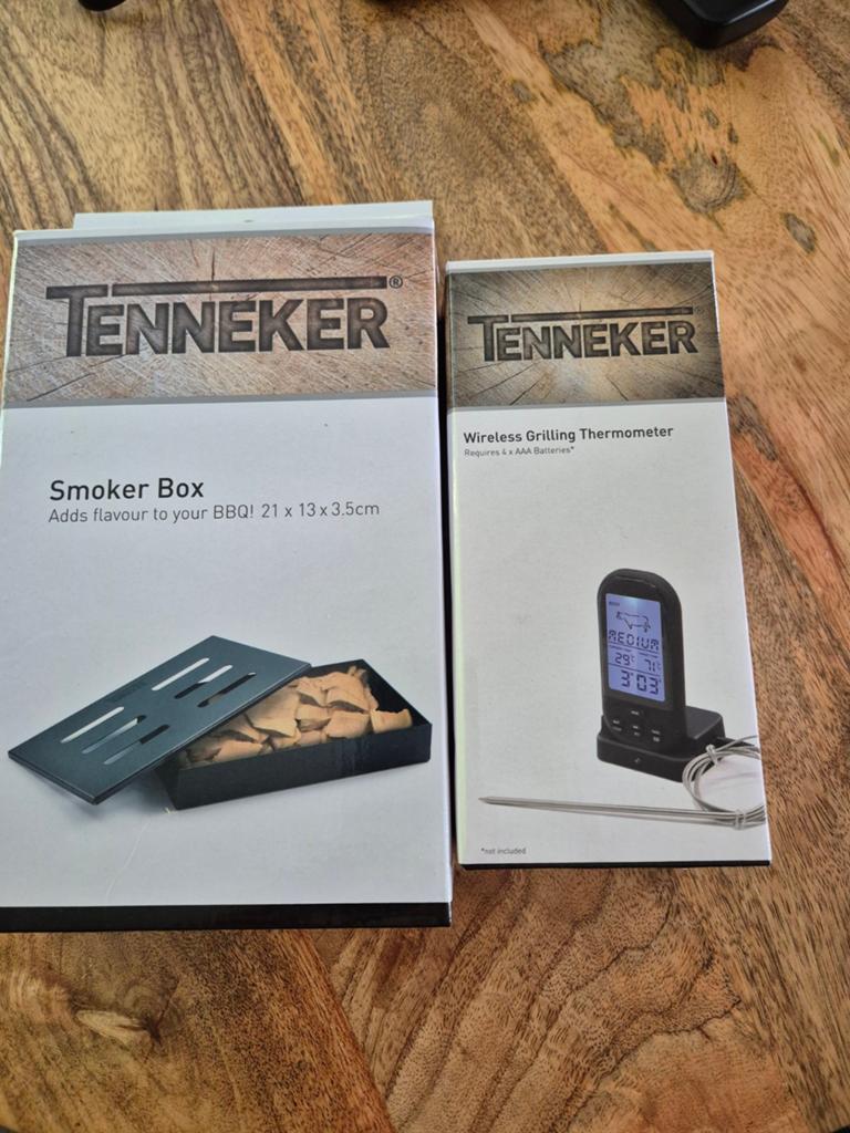 Tenneker Smoker Box & Draadloze Grillthermometer Set, Ophalen, Nieuw, Tenneker