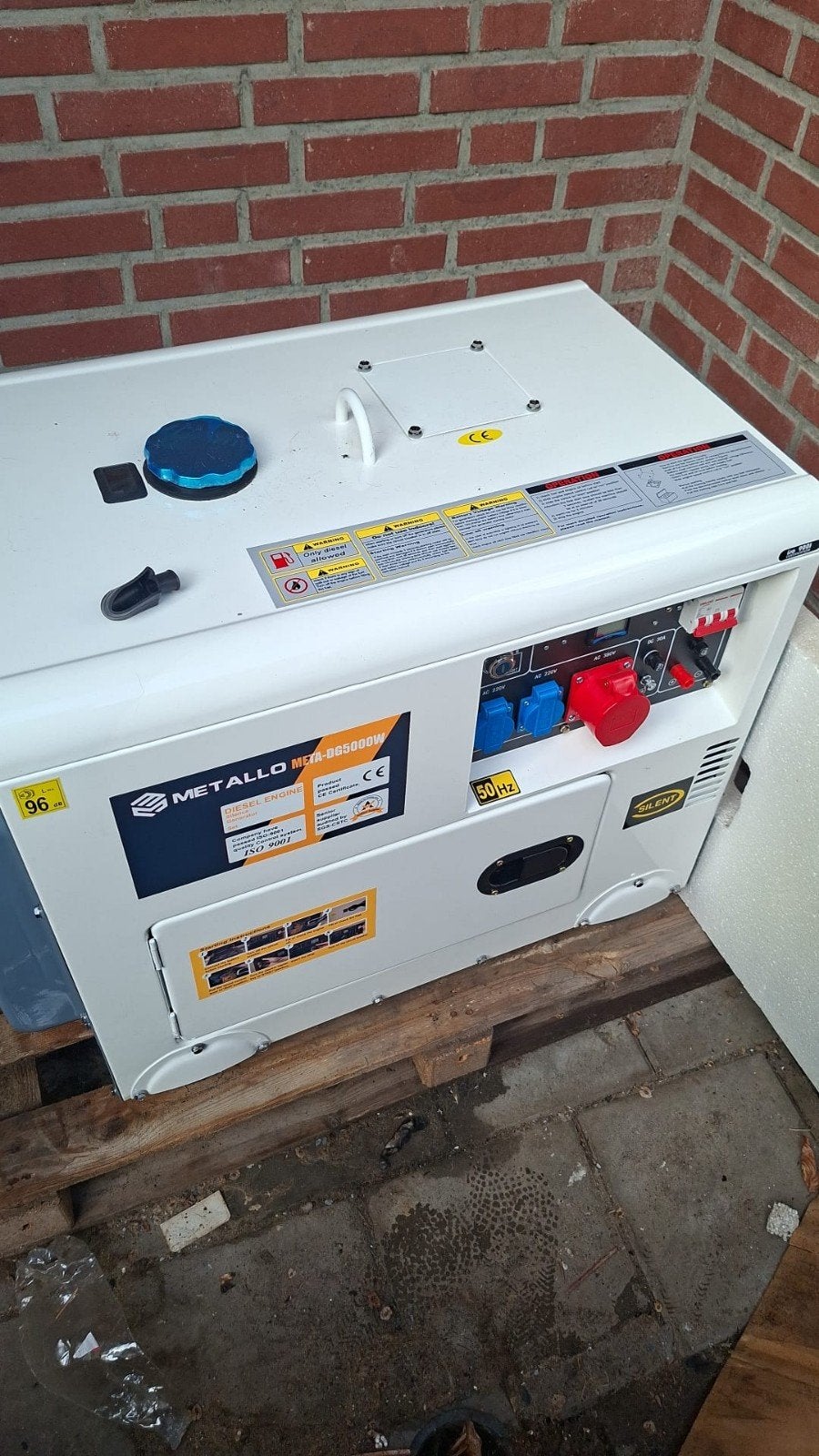 Metallo META-DG5000W Stille Diesel Generator, Ophalen, Nieuw