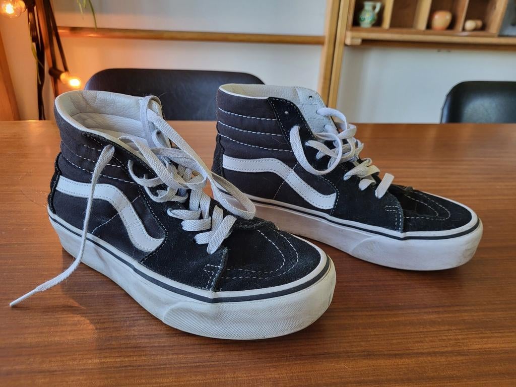 Vans Sk8-Hi Platform 2.0 Sneakers Zwart Maat 37, Zwart, Ophalen of Verzenden, Sneakers of Gympen, Gedragen