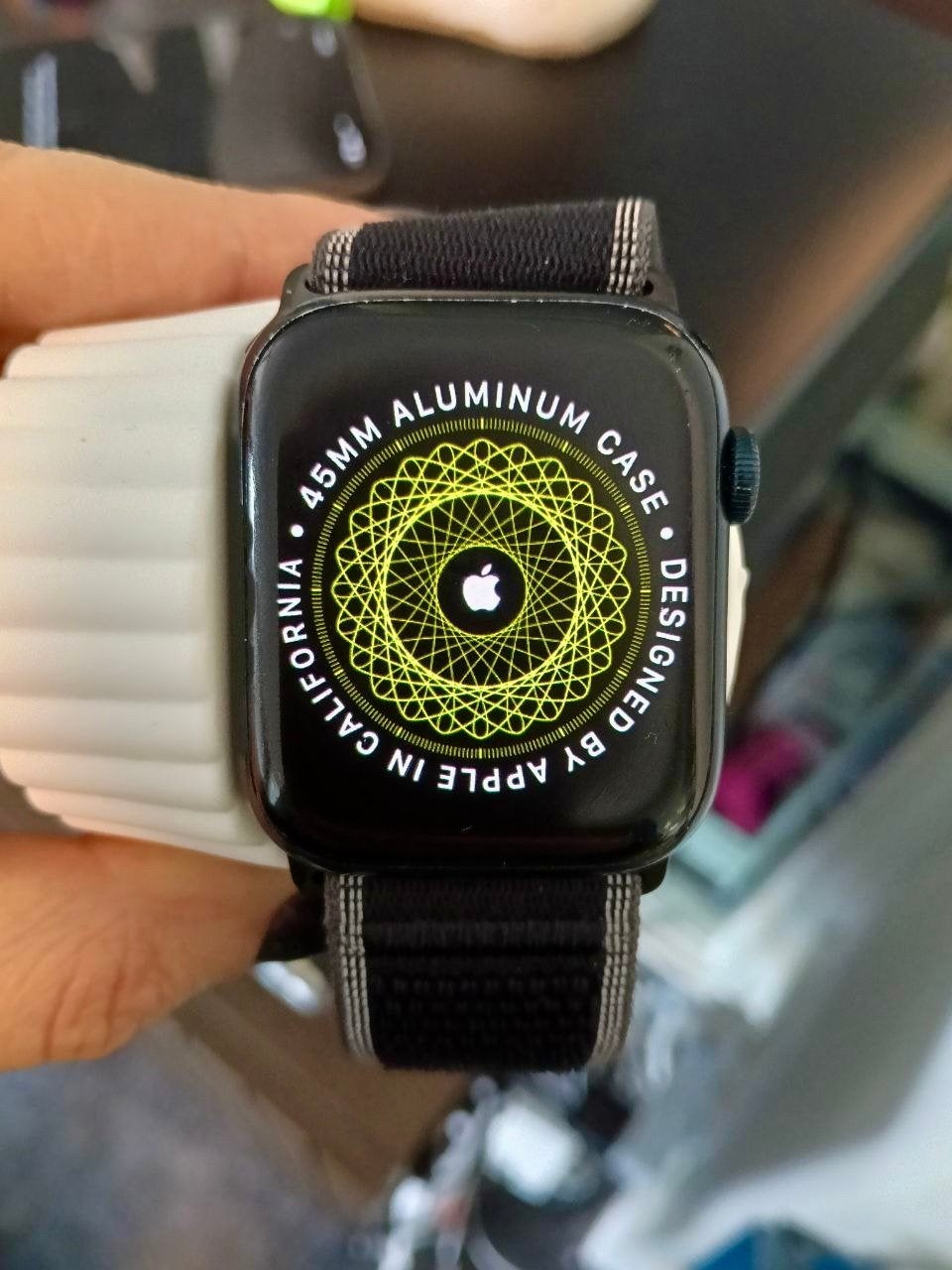 Apple Watch Series 7 Nike Edition, 45 mm, Used, 84%, Ophalen, Gebruikt, Zwart, IOS
