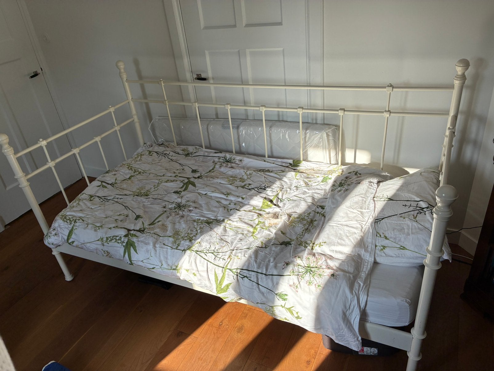 Ledikant+lattenbodem+matras, Ophalen, Gebruikt, 90 cm, Eenpersoons