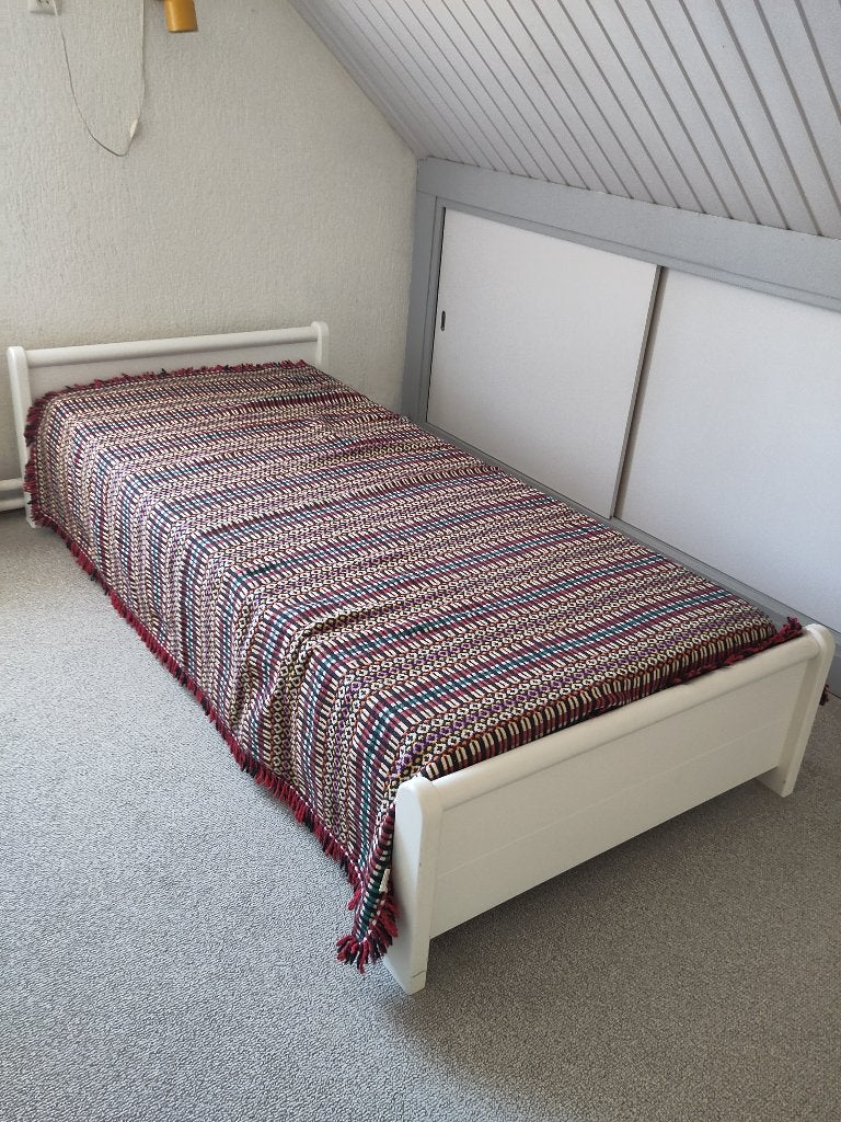 Bedframe voor matras 90x200cm, Ophalen, Gebruikt, 90 cm, Eenpersoons