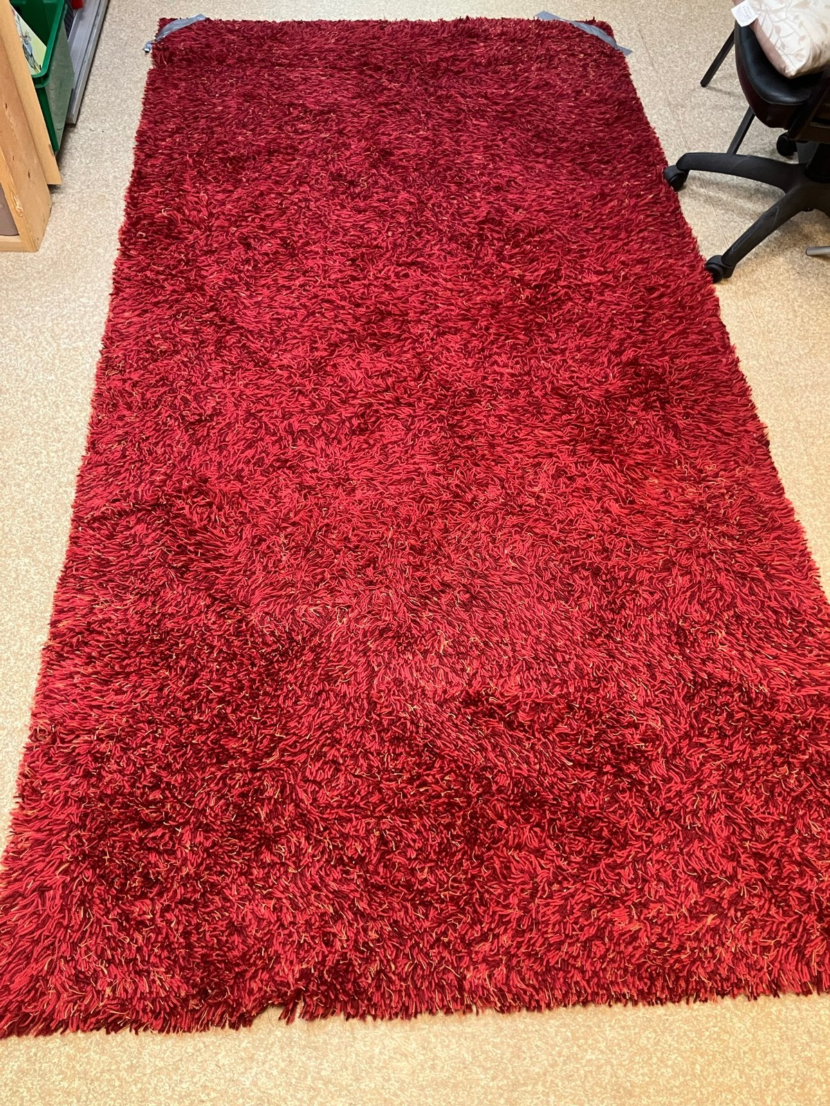 Kinast Kunststof Tapijt Rood - 140x283 cm, Ophalen, Gebruikt, 100 tot 150 cm, 200 cm of meer