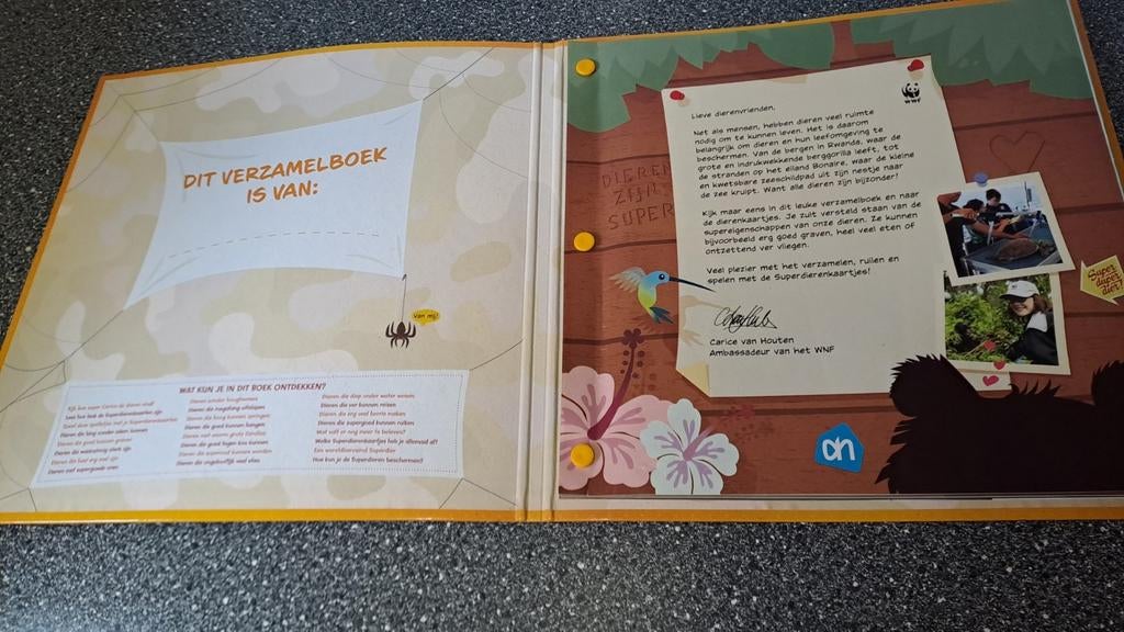 Super Dieren Verzamel- en Doeboek Albert Heijn WWF compleet, Verzamelen, Supermarktacties, Albert Heijn, Onbekend, Ophalen of Verzenden