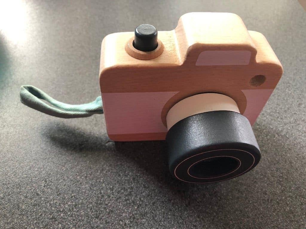 Houten fototoestel, Verzenden, Zo goed als nieuw