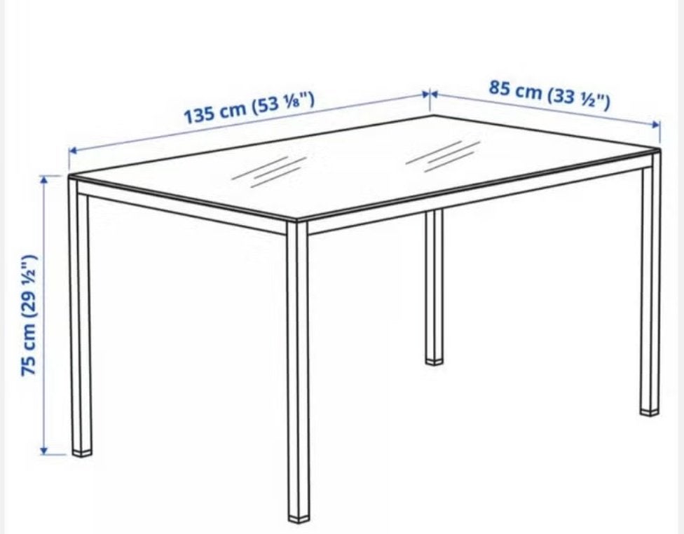IKEA eettafel en stoelen (Torsby/Tobias), Ophalen, 100 tot 150 cm, 50 tot 100 cm, Zo goed als nieuw