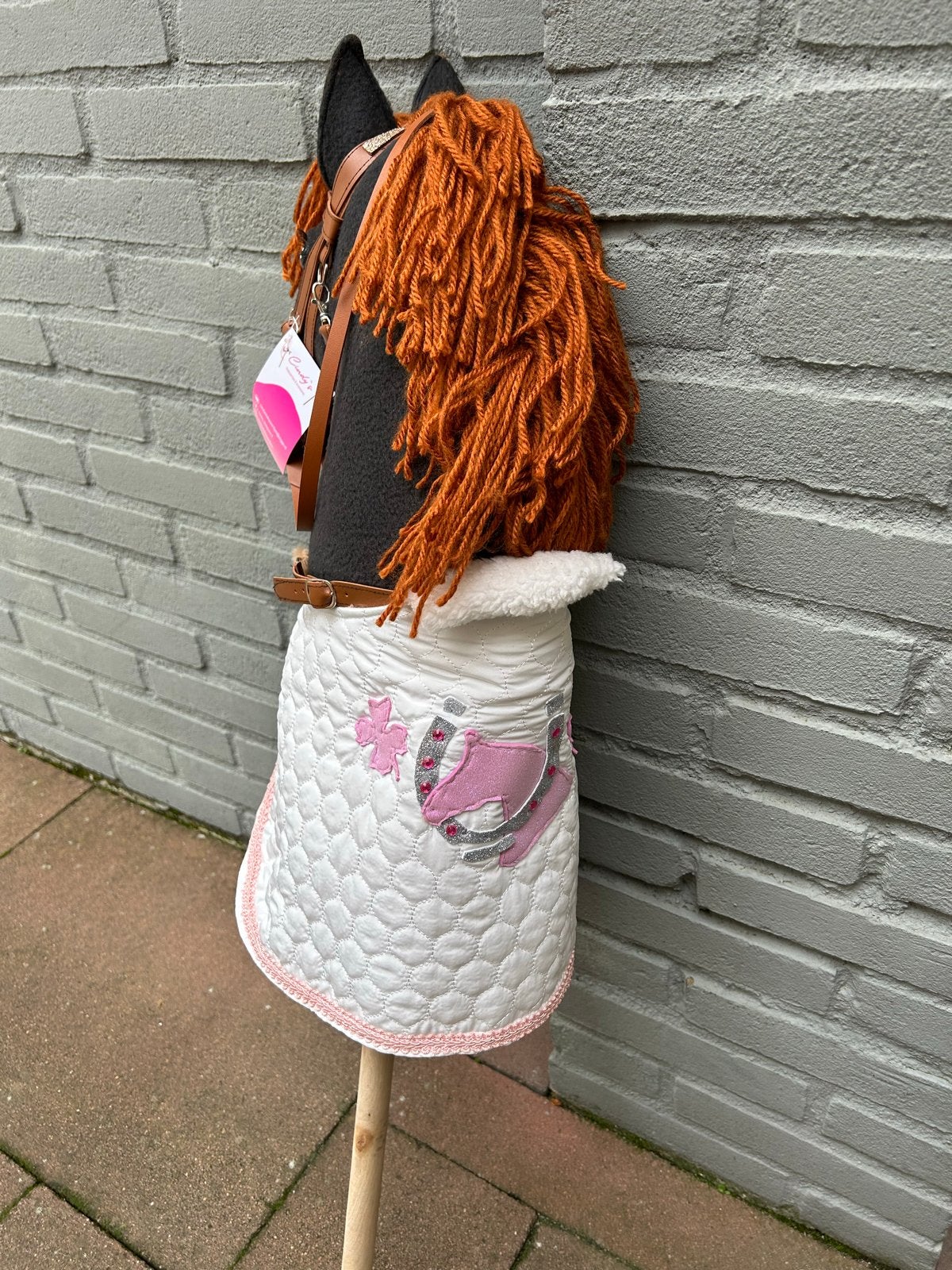 Leuke Hobby Horse met accessoires - Ideaal cadeau!, Ophalen of Verzenden, Zo goed als nieuw, Jongen of Meisje