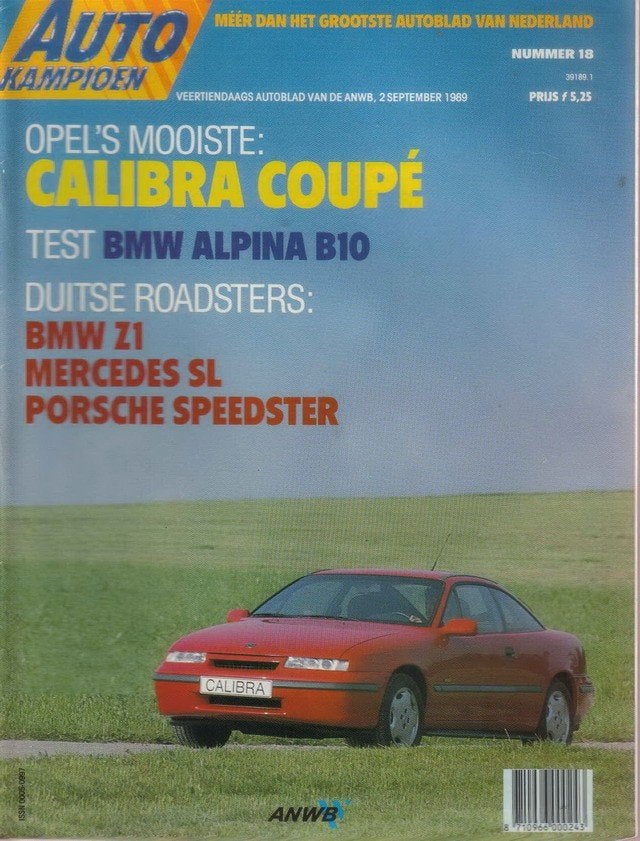 Autokampioen 18 1989 : Opel Calibra - BMW Alpina B10 / Z1, Ophalen of Verzenden, Gelezen, Algemeen