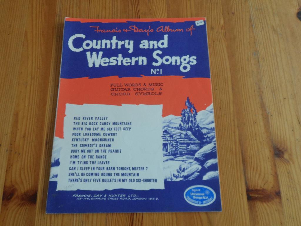 Francis & day's - country and western songs, Gebruikt, Gitaar, Ophalen of Verzenden, Artiest of Componist
