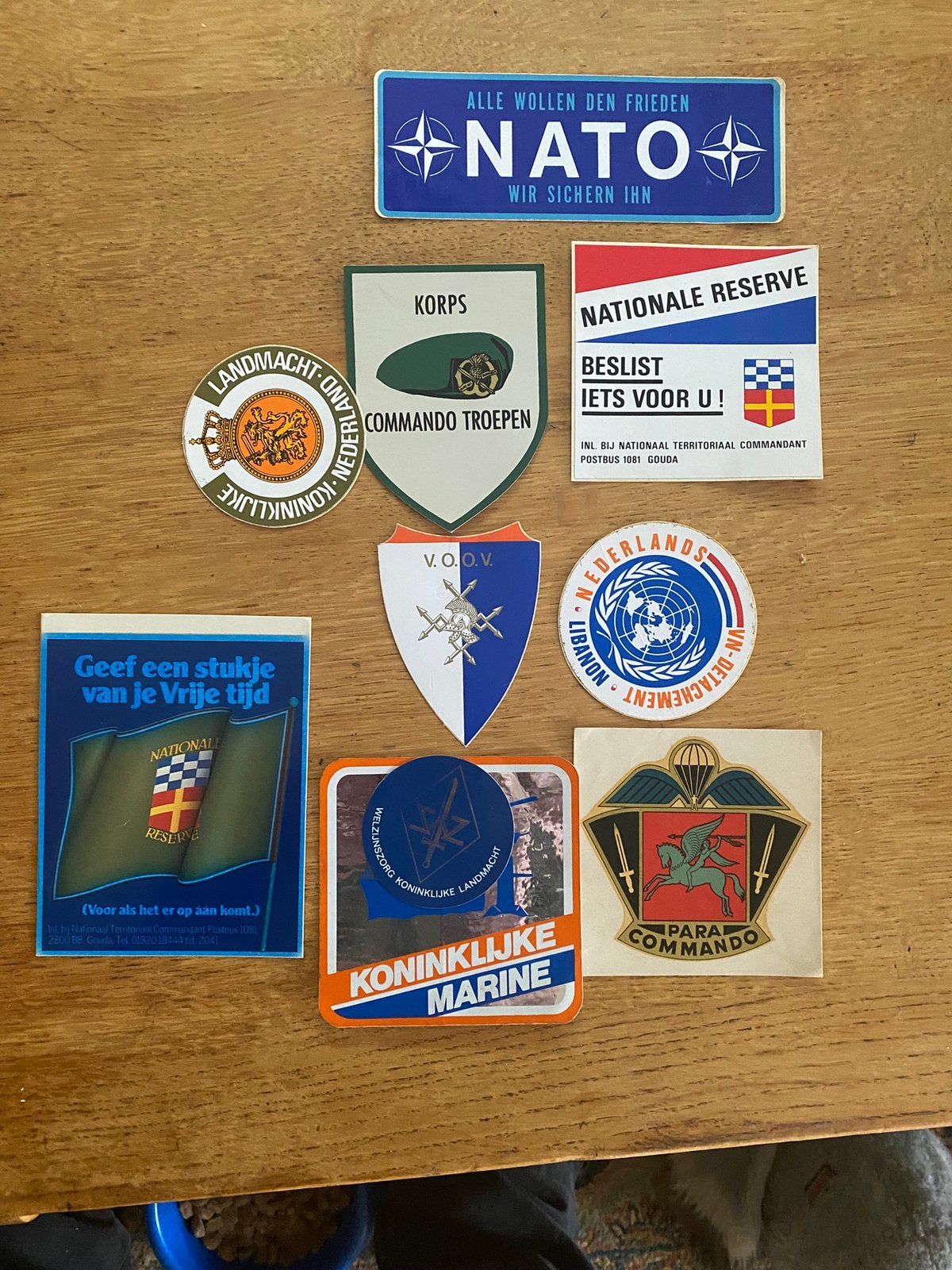 Aangeboden, Militaire sticko, Ophalen of Verzenden