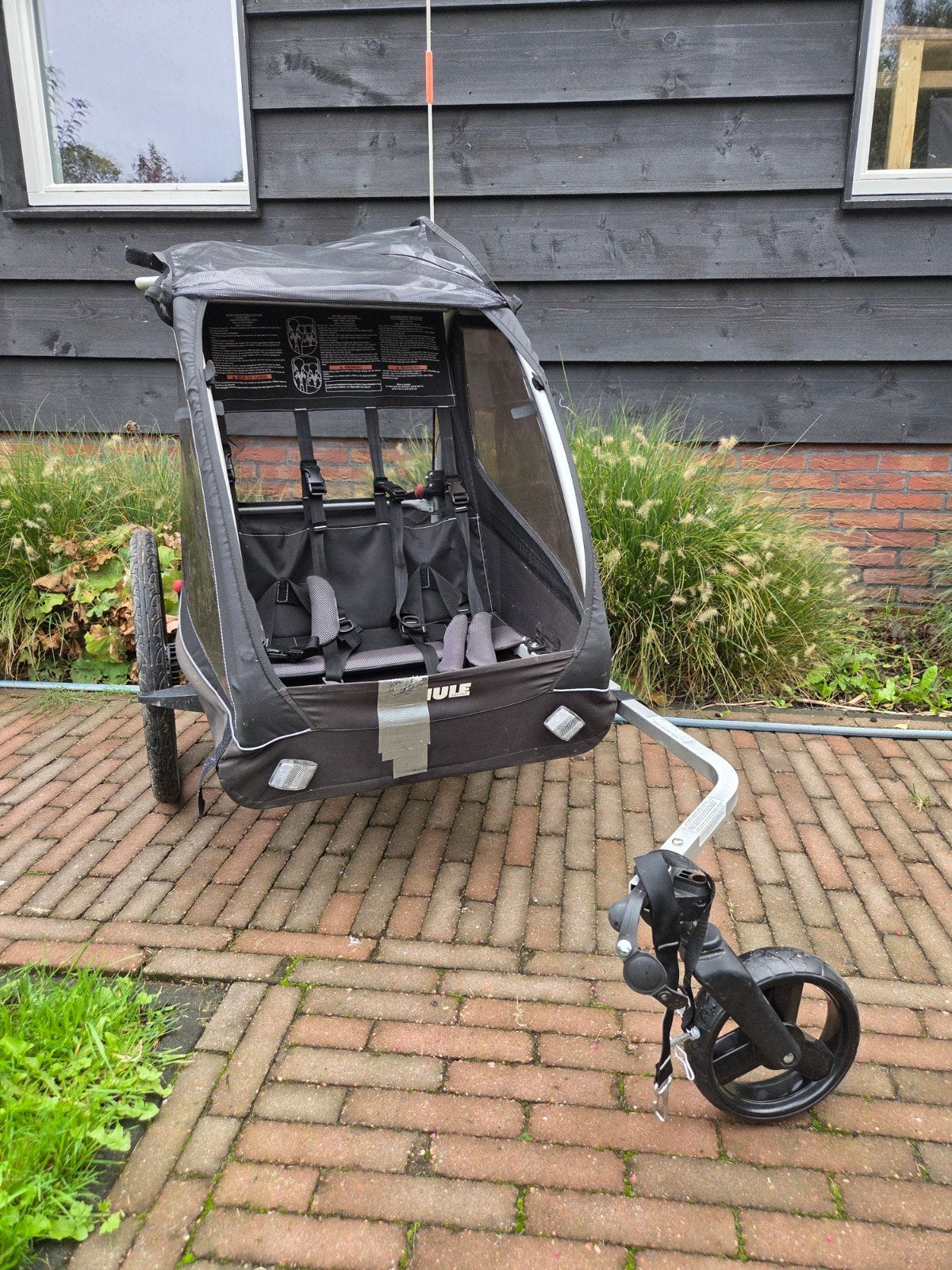 Thule Coaster XT Zwart, Ophalen, Kinderkar, 40 tot 60 kg