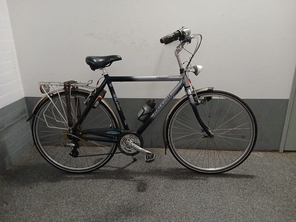 Raleigh heren sportfiets, 28 inch, Gebruikt, 10 tot 15 versnellingen, Velgrem