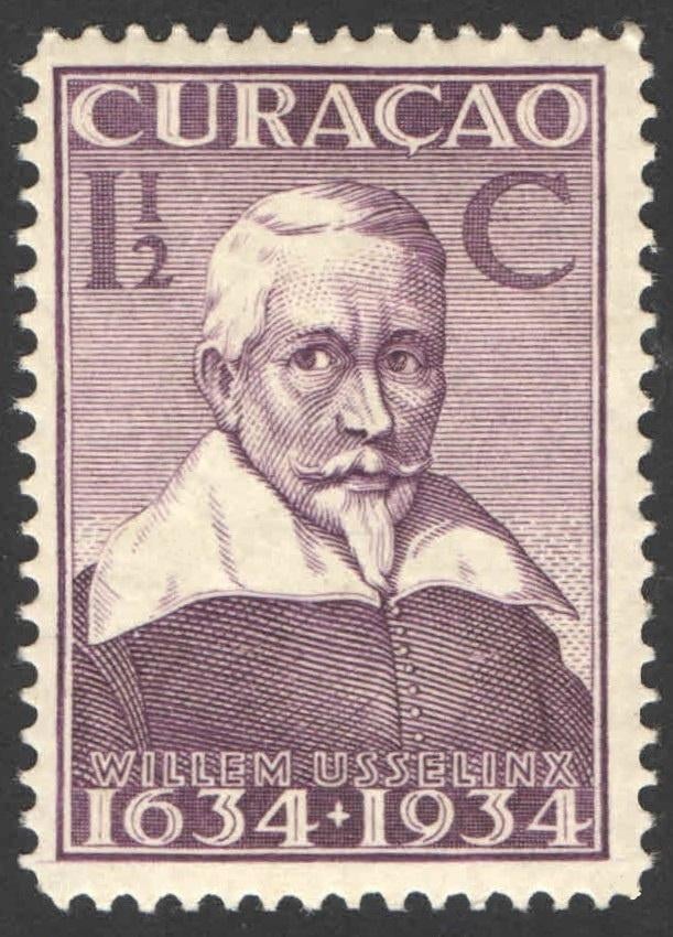 Curacao NVPH nr 105 postfris Vestiging Gezag 1934, Postzegels en Munten, Ophalen of Verzenden, Postfris