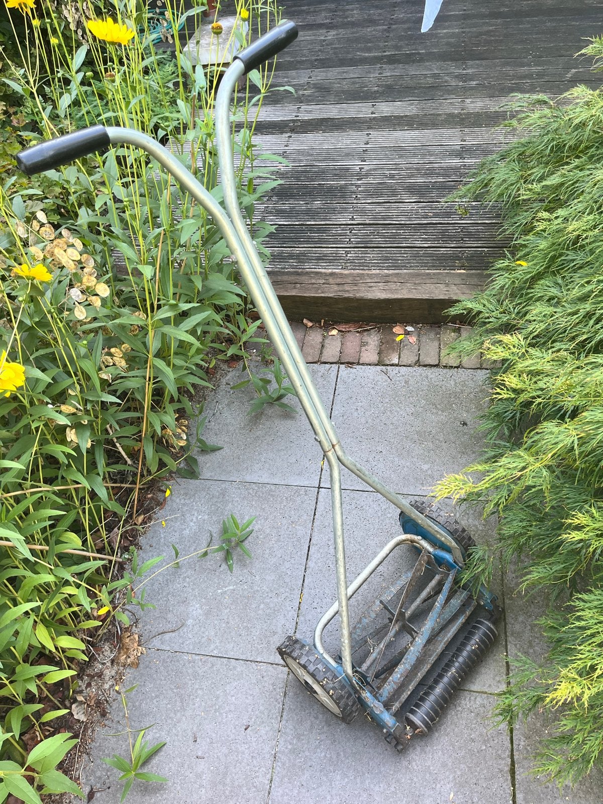 Handgrasmaaier - Klassiek en functioneel, Ophalen, Gebruikt, Handgrasmaaier, 30 t/m 39 cm