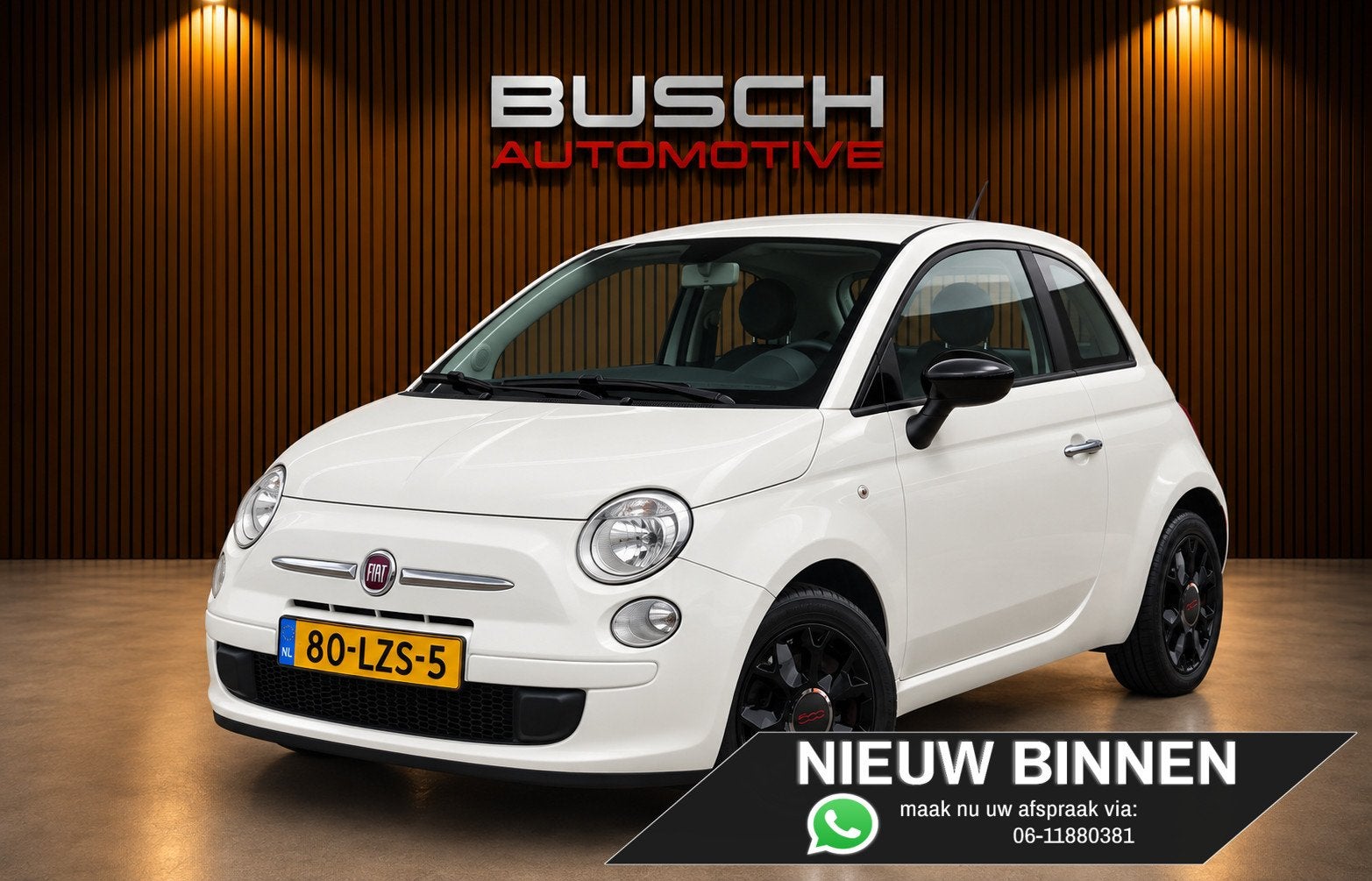 Fiat 500 1.2 Pop | AIRCO | D-RIEM IS VERVANGEN | LM VELGEN |, Stof, Gebruikt, 1242 cc, 4 cilinders