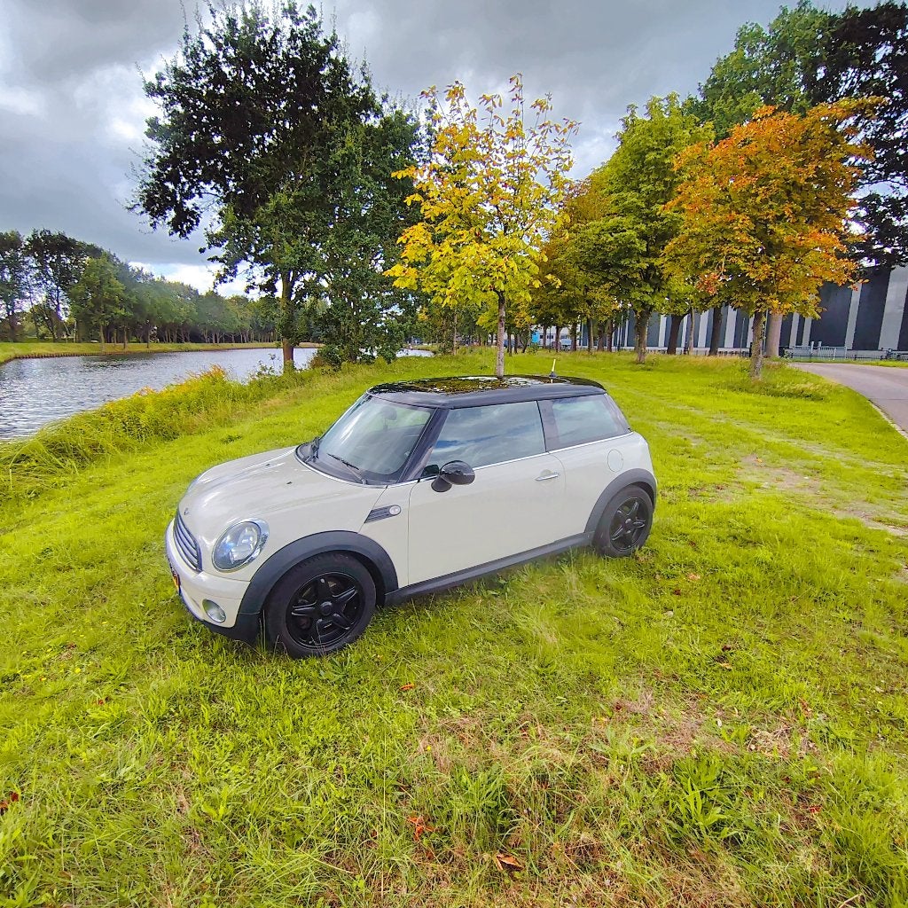 Mini Cooper 1.6 Luxe Chili uitvoering Airco Panoramadak 2008, Voorwielaandrijving, 4 cilinders, Leder en Stof, Bedrijf