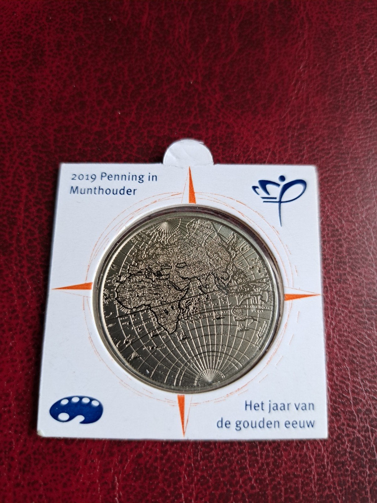 Het jaar van de Gouden Eeuw Penning 2019 Bedrukte Munthouder, Ophalen of Verzenden, Overige waardes