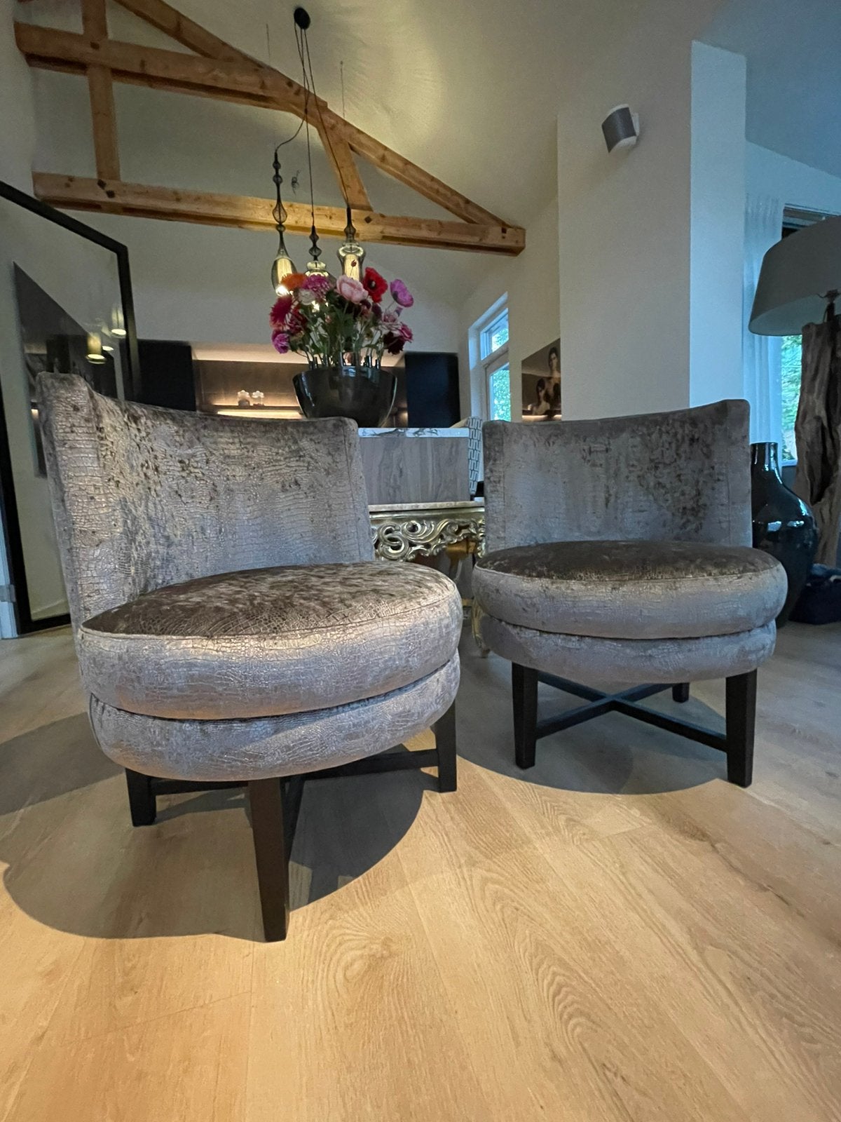 Keijser en co fauteuils, Ophalen, 75 tot 100 cm, Zo goed als nieuw, Stof