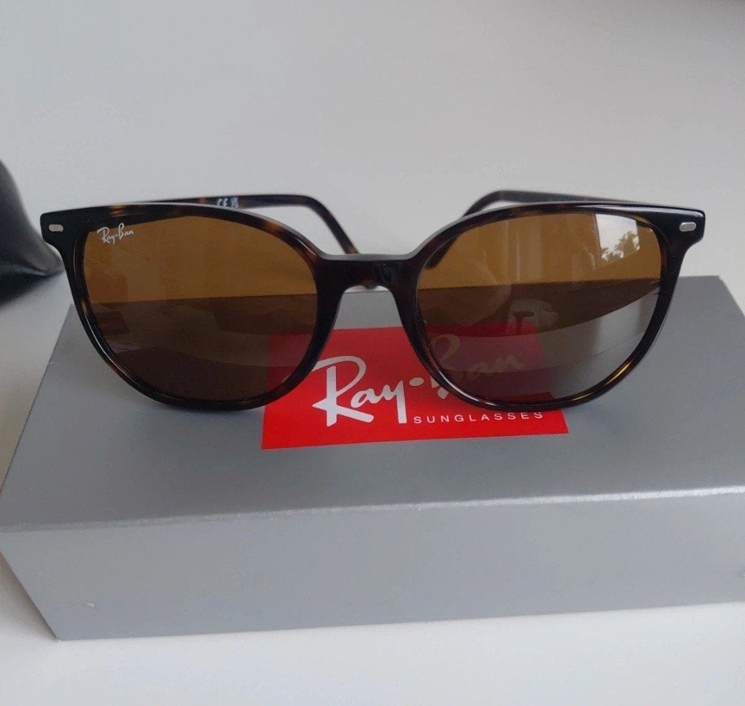 Ray-Ban RB 2197 Elliot Havana Zonnebril, Zonnebril, Bruin, Nieuw, Ophalen of Verzenden