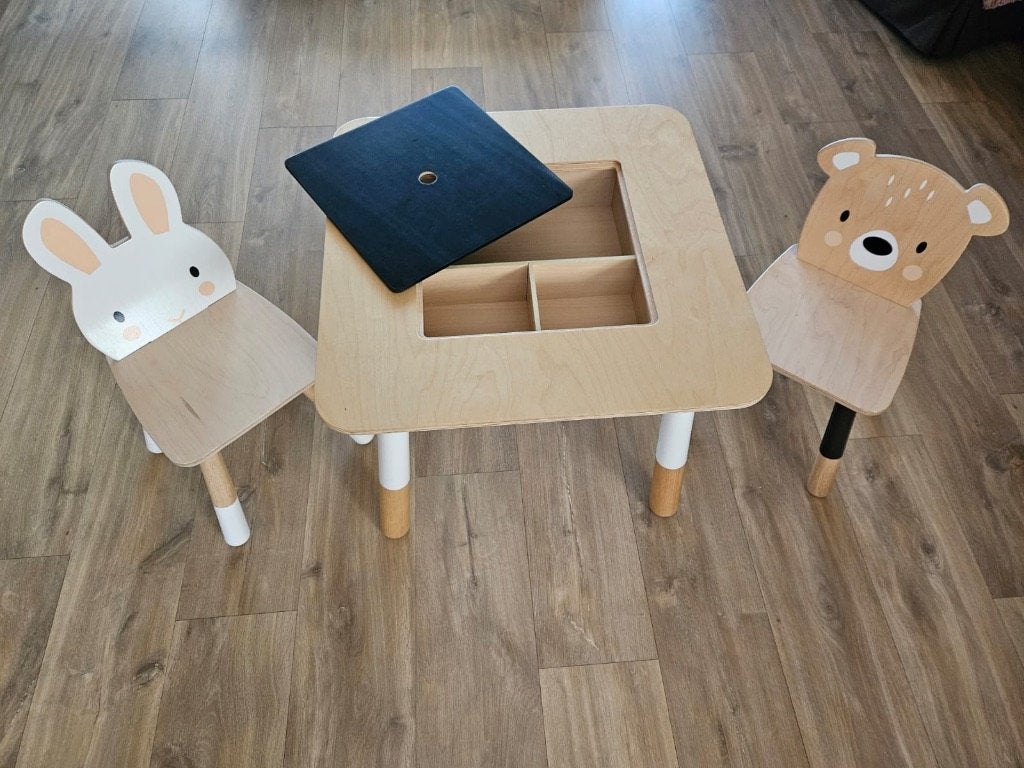Tender leaf toys kindermeubelset bos, Kinderen en Baby's, Ophalen, Zo goed als nieuw, Tafel(s) en Stoel(en)