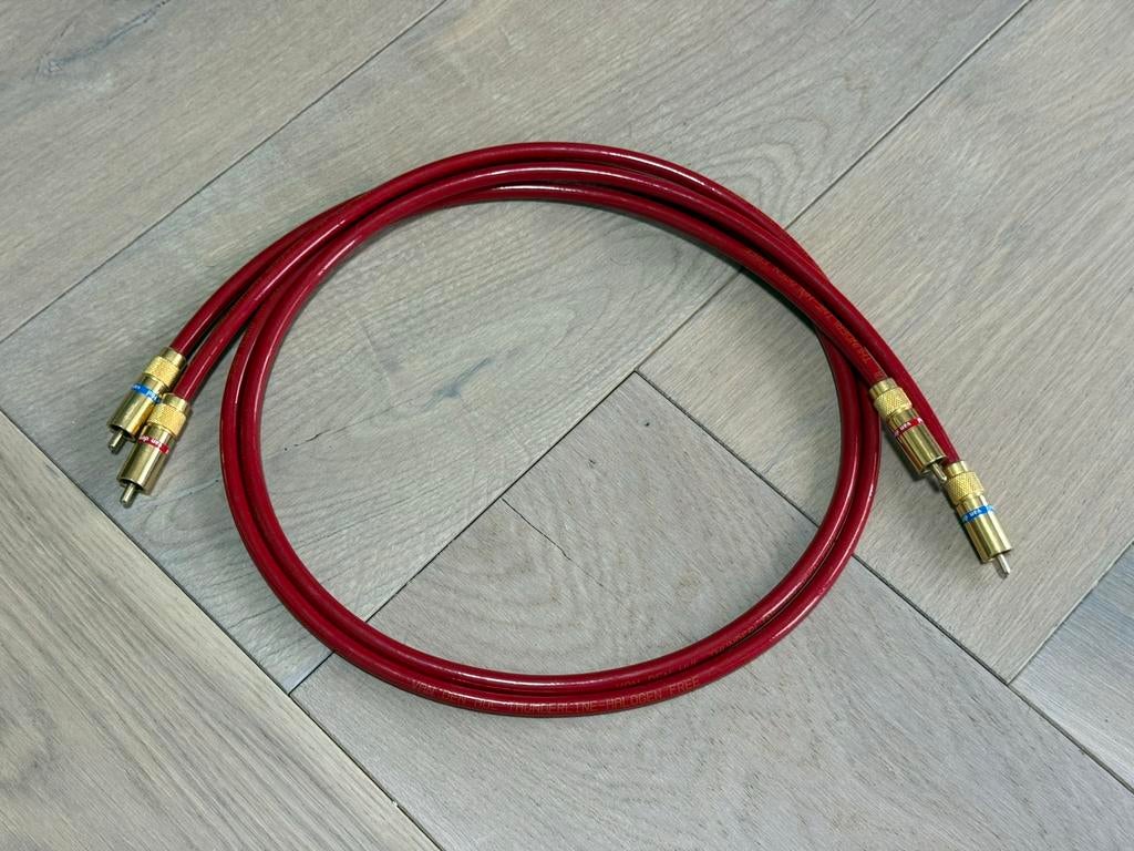 Van den Hul Thunderline rca, Audio, Tv en Foto, Audiokabels en Televisiekabels, Ophalen of Verzenden, Zo goed als nieuw, Minder dan 2 meter