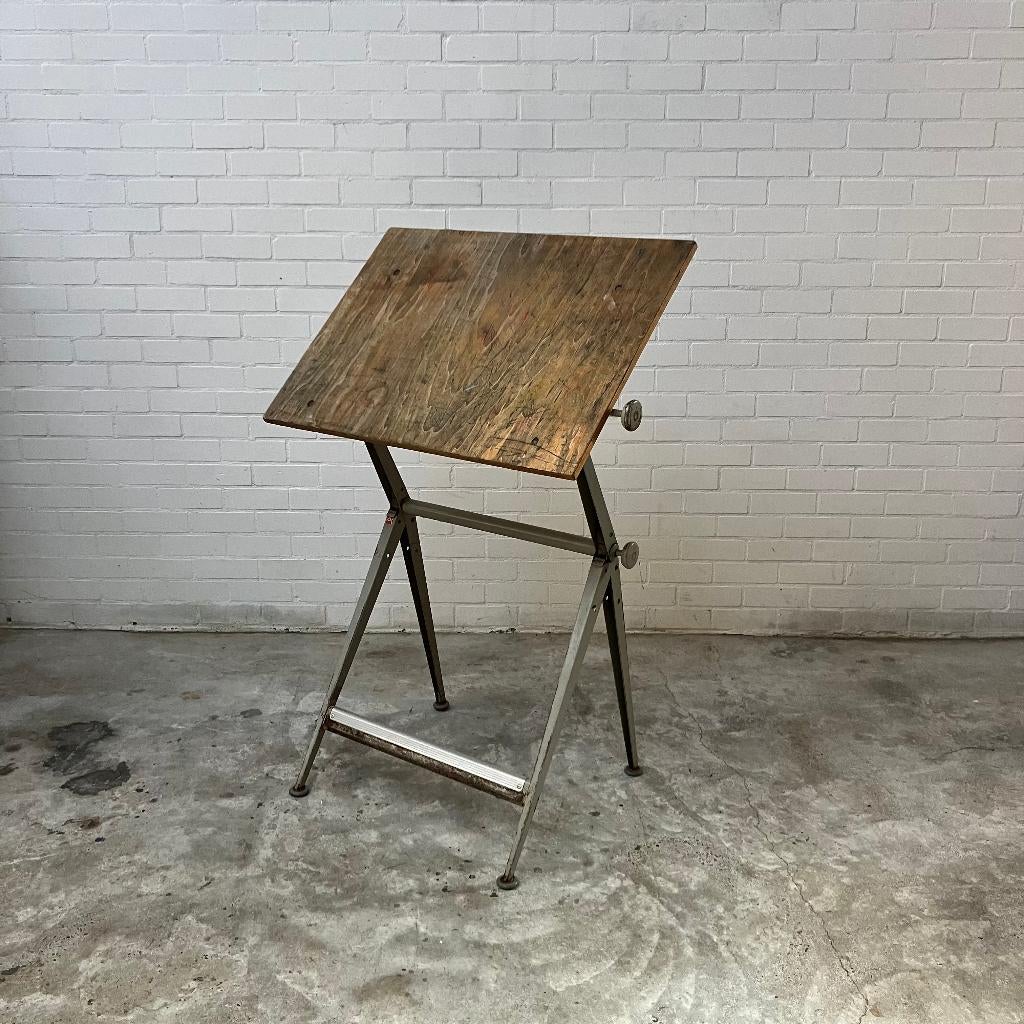 Vintage tekentafel Ahrend de Cirkel Friso Kramer tafel, Ophalen of Verzenden