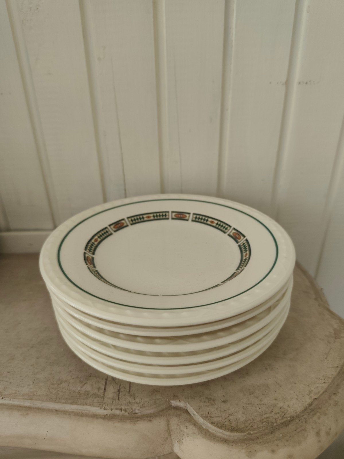 ROYAL CREAMWARE WEDGWOOD GEBAKSBORDJES 6 STUKS, Antiek en Kunst, Antiek | Servies los, Ophalen of Verzenden