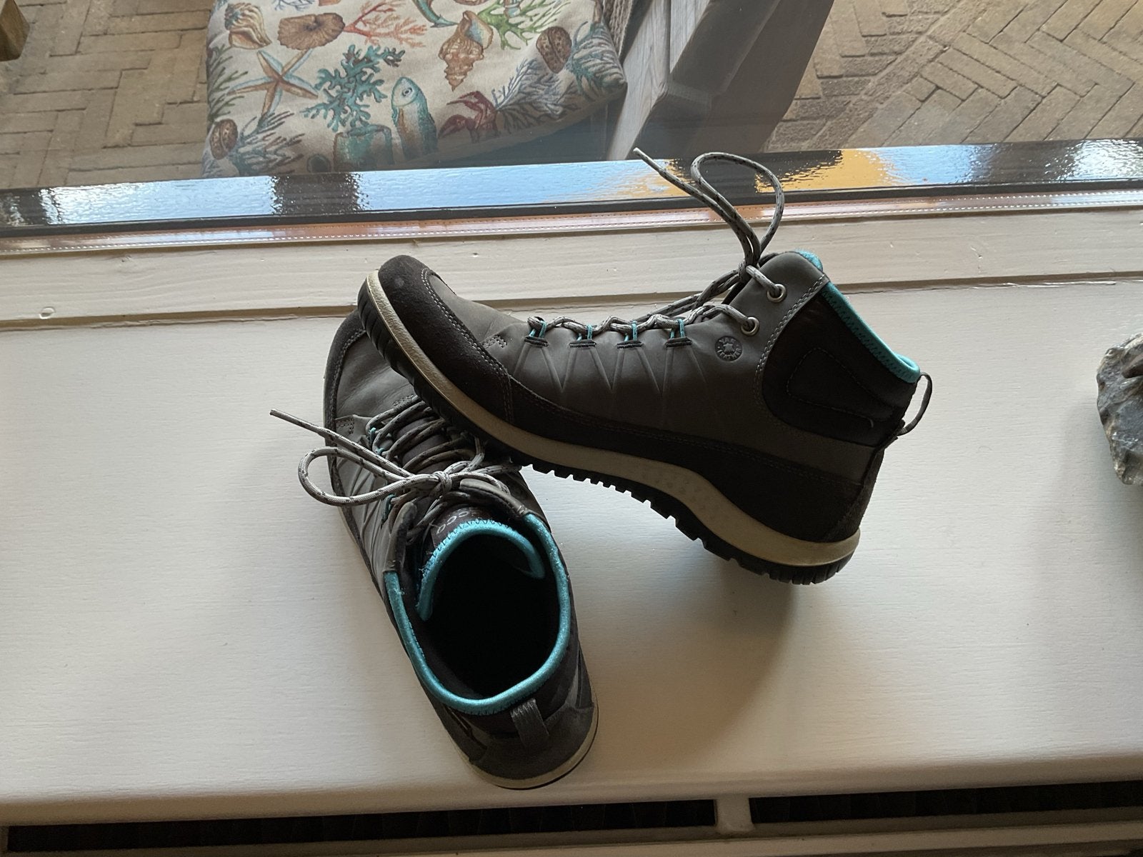 Ecco Gore-Tex wandelschoenen - Maat 40, Ophalen of Verzenden, Gedragen, Grijs, Wandelschoenen