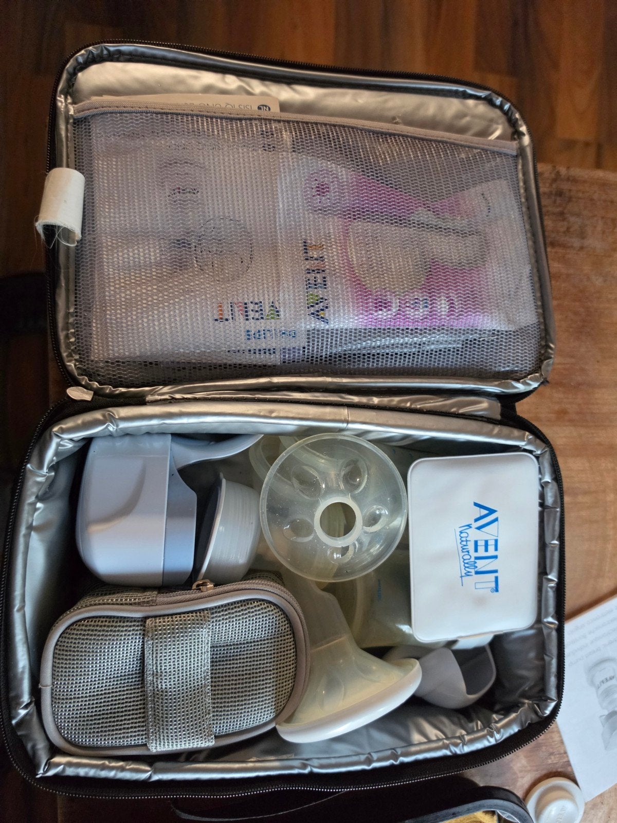 Philips Avent enkele elektrische/handkolf (2 sets), Ophalen of Verzenden, Gebruikt