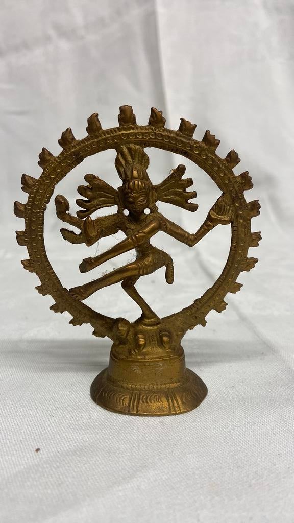 Messing beeldje Shiva Natajara, Antiek en Kunst, Antiek | Koper en Brons, Ophalen of Verzenden