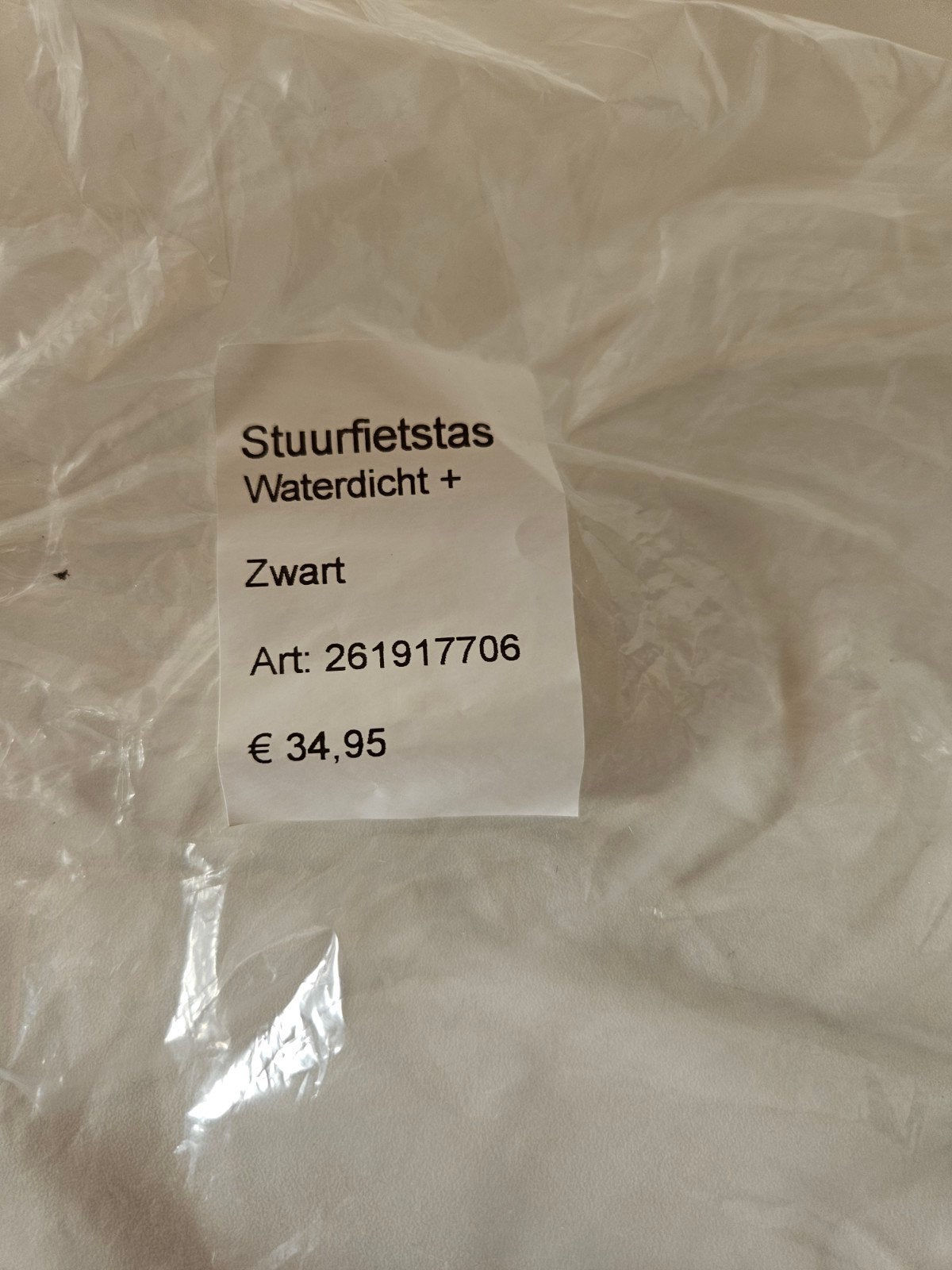 Waterdicht Stuurtasje Fiets met Telefoonhouder Zwart, Ophalen of Verzenden
