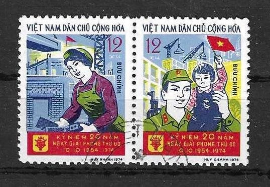 Vietnam Michel 776-777 gestempeld, Ophalen of Verzenden, Gestempeld, Zuidoost-Azië