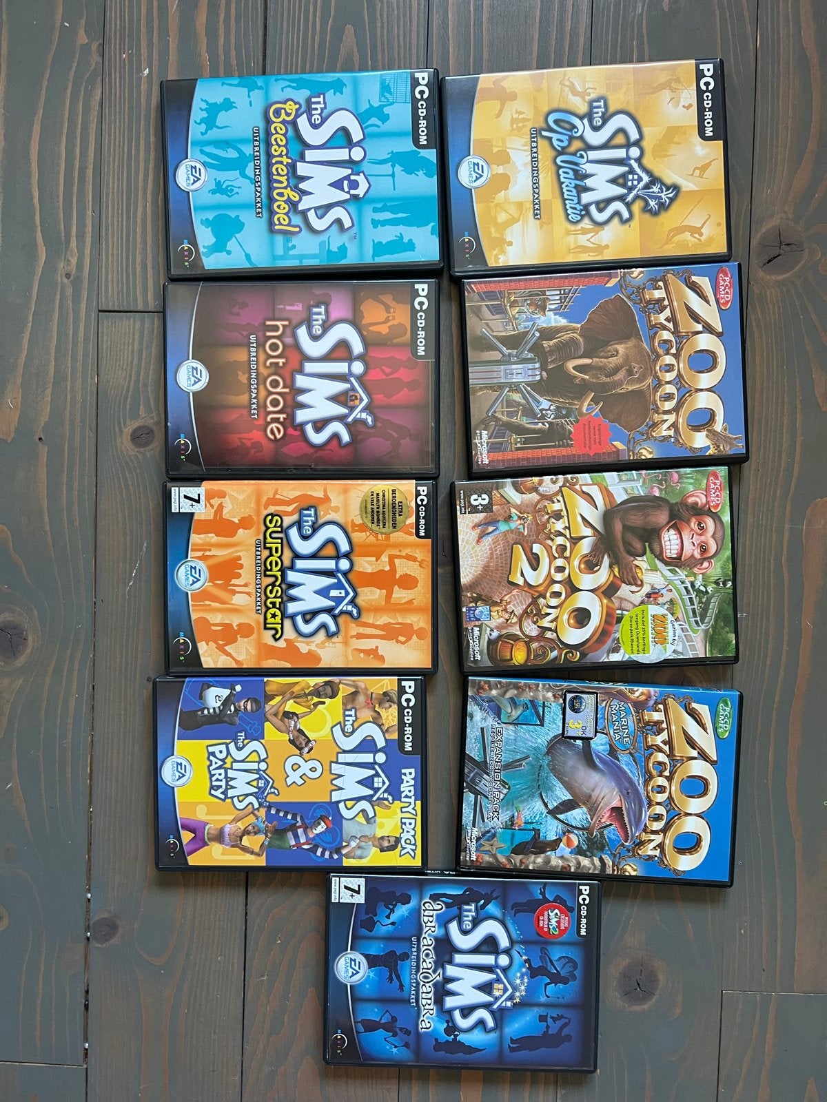 The Sims & Zoo Tycoon PC Spellen Bundel - Diverse Uitbreidin, Gebruikt, 1 speler, Ophalen of Verzenden, Vanaf 7 jaar