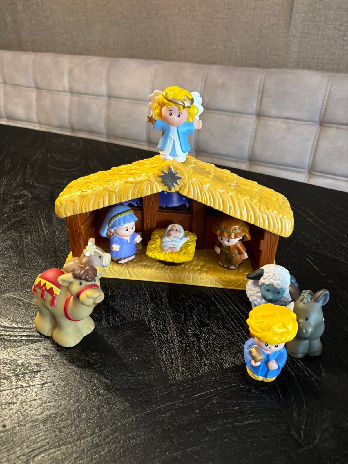 Fisher Price Little People kerststal, Kinderen en Baby's, Verzenden, Zo goed als nieuw, Speelset
