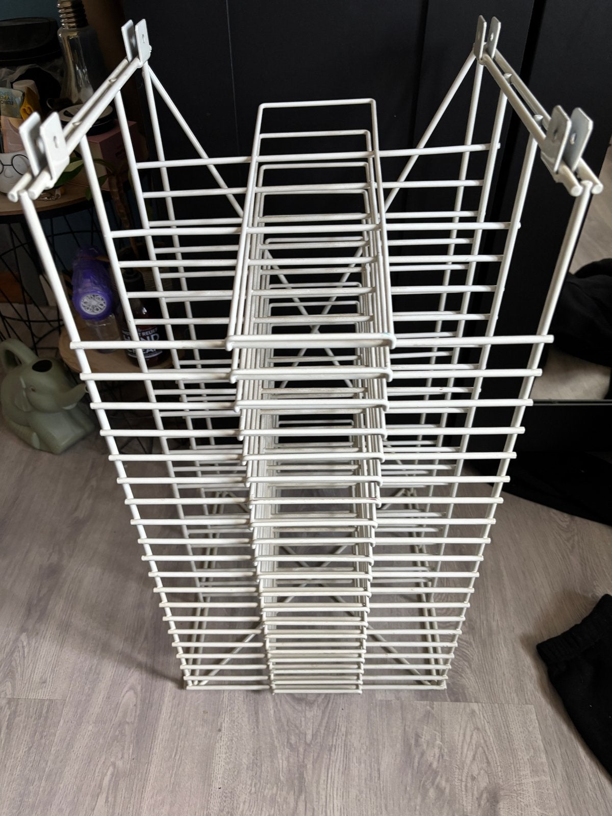 Metalen rek voor grote vellen papier, Ophalen, Gebruikt