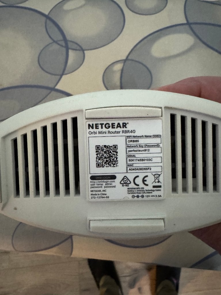 Netgear wifi router, satelliet en switch, Computers en Software, Ophalen of Verzenden, Gebruikt, Router, Netgear Orbi