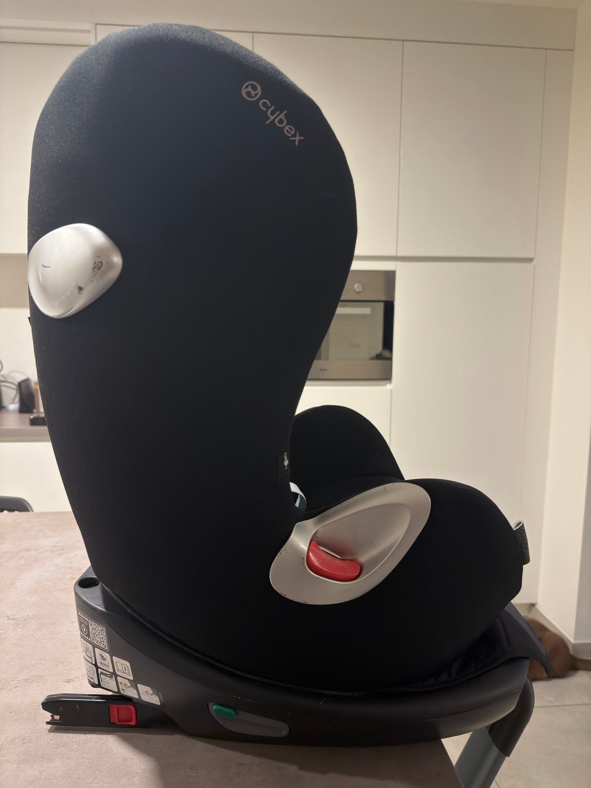 Cybex Platinum Plus Autostoel met Isofix Base, Gebruikt, 0 t/m 18 kg, Verstelbare rugleuning, Isofix