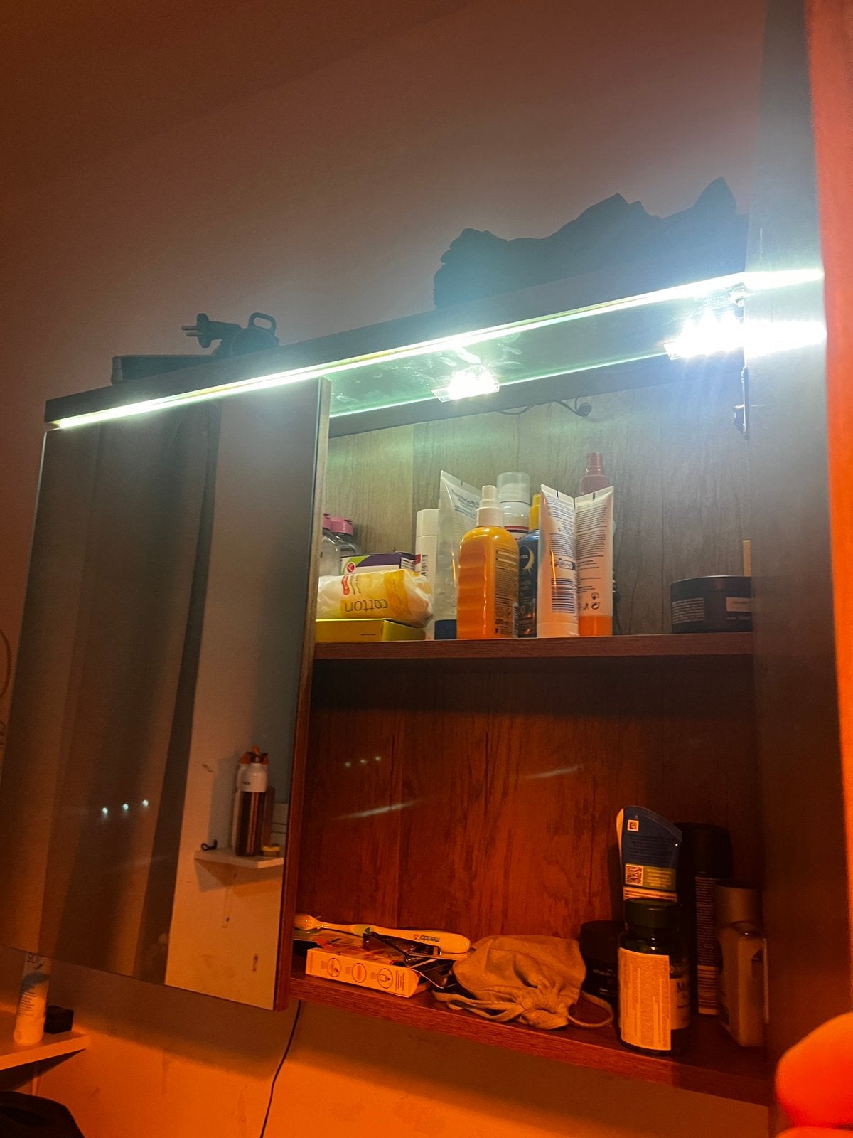 Badkamer spiegel kast opberg, Huis en Inrichting, Ophalen of Verzenden, Zo goed als nieuw, 50 tot 100 cm