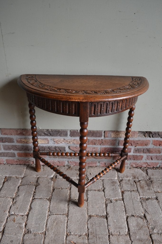 Prachtige antieke eiken houten haltafel, plantentafel., Verzenden