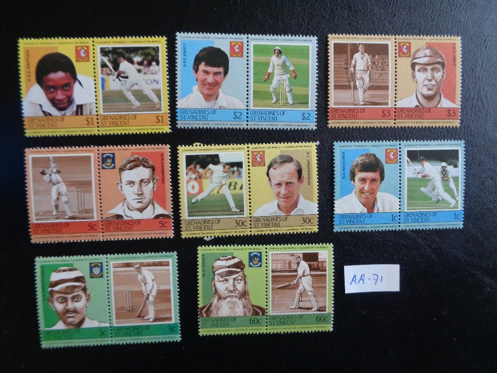 grenadines/st.vincent - cricket spelers/postfris 1984(aa-71), Ophalen of Verzenden, Postfris, Noord-Amerika