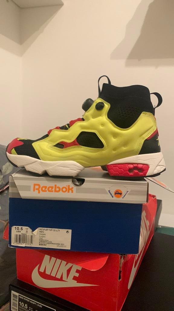 REEBOK INSTAPUMP FURY OG ULTRAKNIT/2018/Size 10.5us, Overige kleuren, Verzenden, Sportschoenen, Zo goed als nieuw