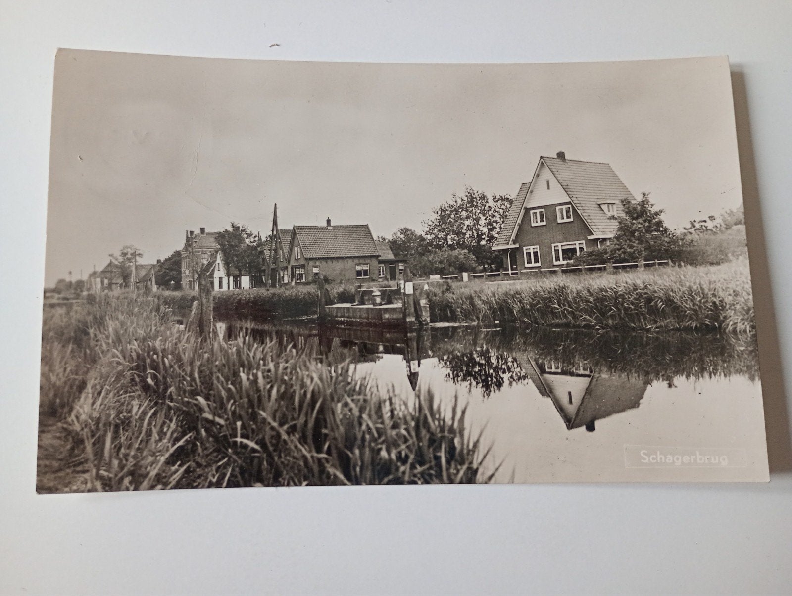 Schagerbrug bij Schagen 1959, Ophalen of Verzenden, 1940 tot 1960, Gelopen, Noord-Holland