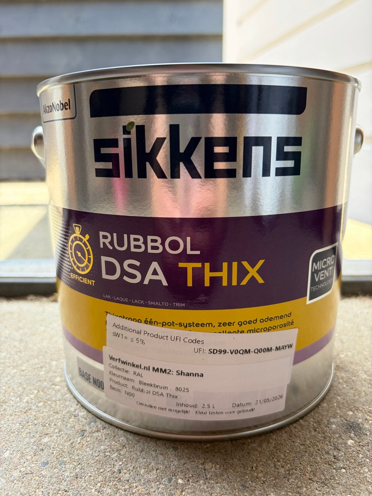 Sikkens Rubbol DSA Thix - Bleekbruin 2.5L, Bruin, Nieuw, Ophalen of Verzenden, Lak