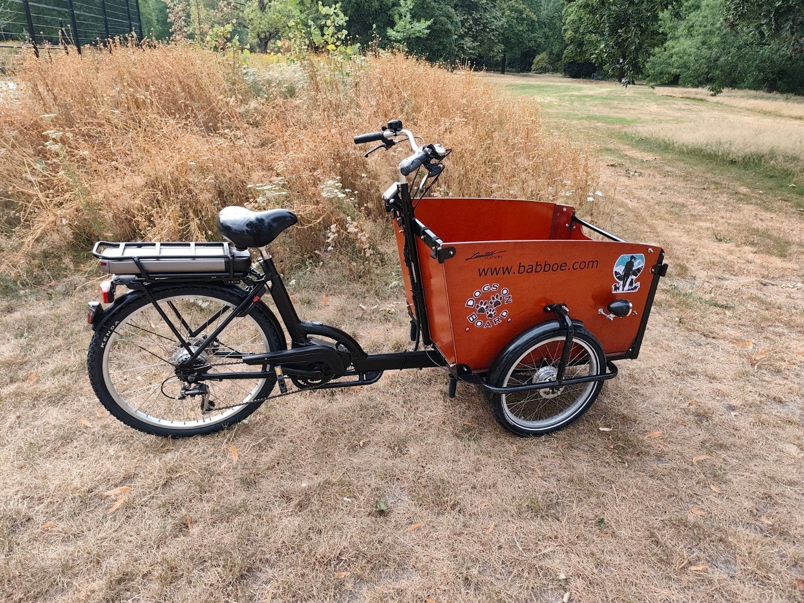 Elektrische honden bakfiets met middenmotor, Fietsen en Brommers, Fietsen | Bakfietsen, Ophalen of Verzenden, 2 kinderen, Elektrisch