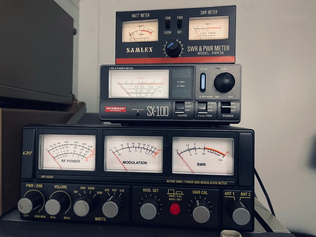 3 SWR Watt meters, Telecommunicatie, Zenders en Ontvangers, Verzenden, Gebruikt, Zender