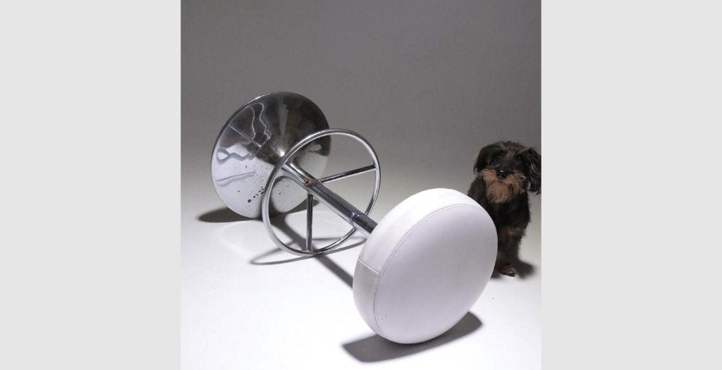 Swedish Design Barkruk Borje Johanson jaren 70, Gebruikt, Met voetsteun, 60 tot 90 cm, Ophalen of Verzenden