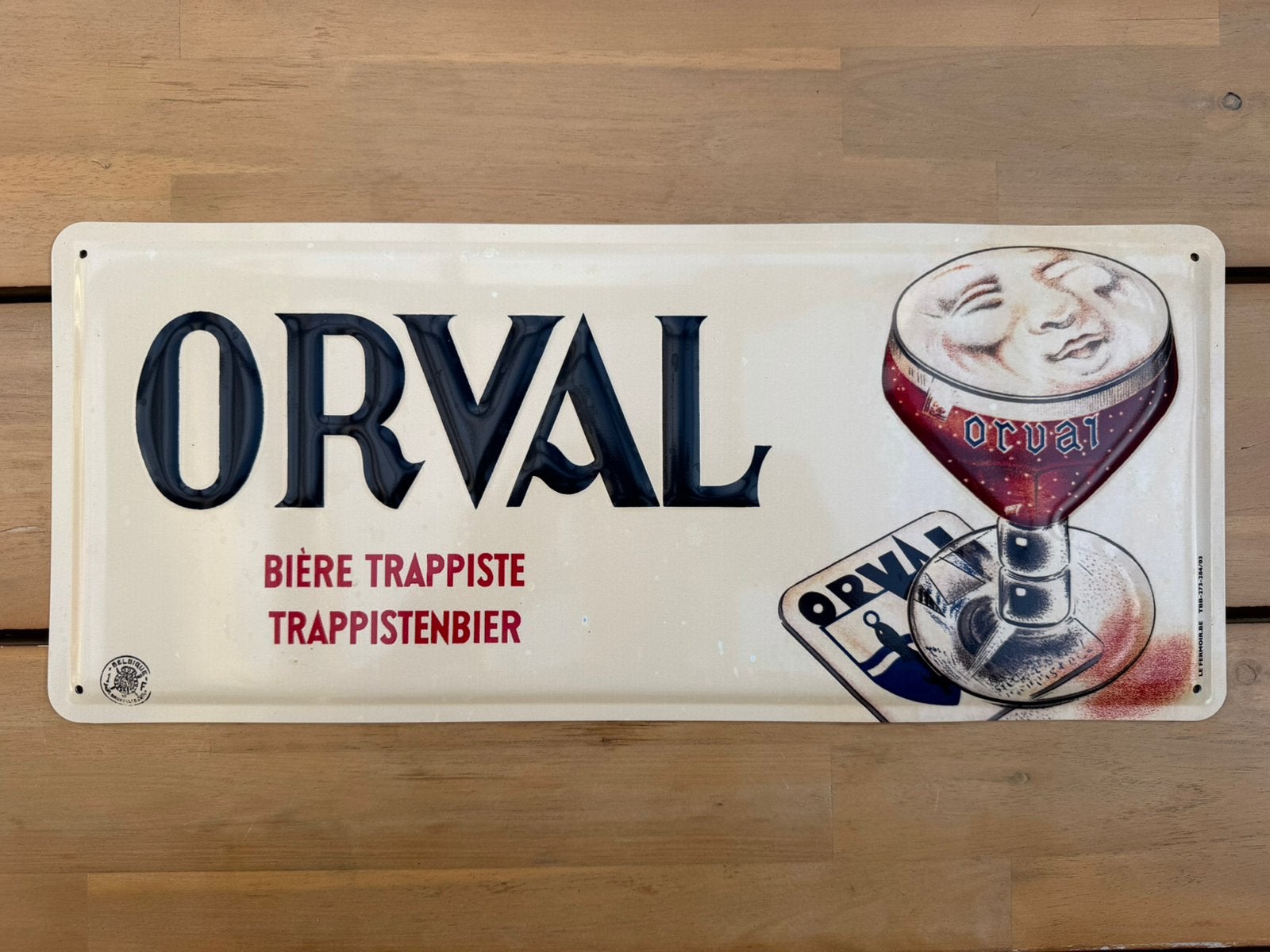Orval bierbord, Ophalen of Verzenden, Gebruikt