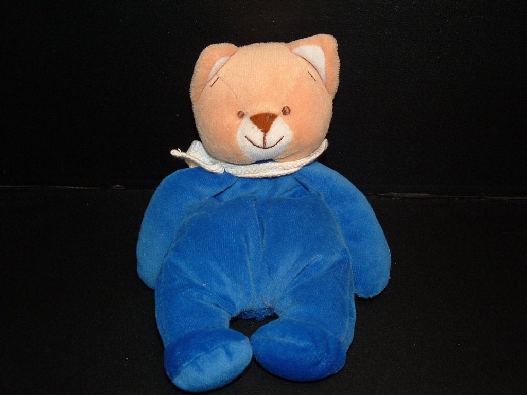 AMTOYS POES VELOURS KOBALTBLAUW MET BEIGE HOOFDJE, Kinderen en Baby's, Speelgoed | Knuffels en Pluche, Verzenden, Nieuw, Overige typen