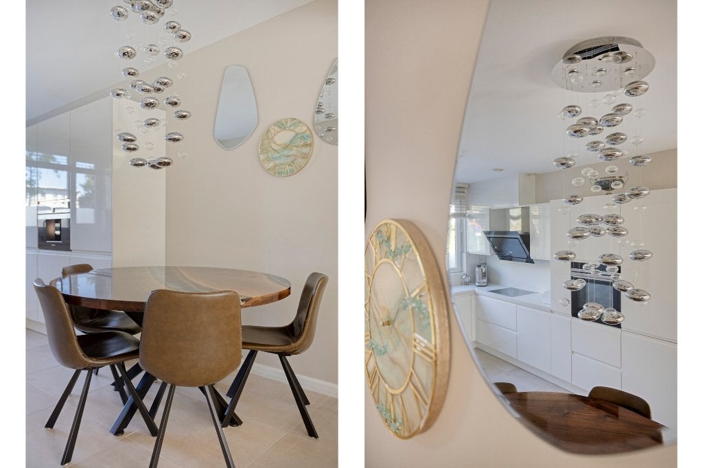 Epoxy round table, 140 cm handmade, Ophalen
